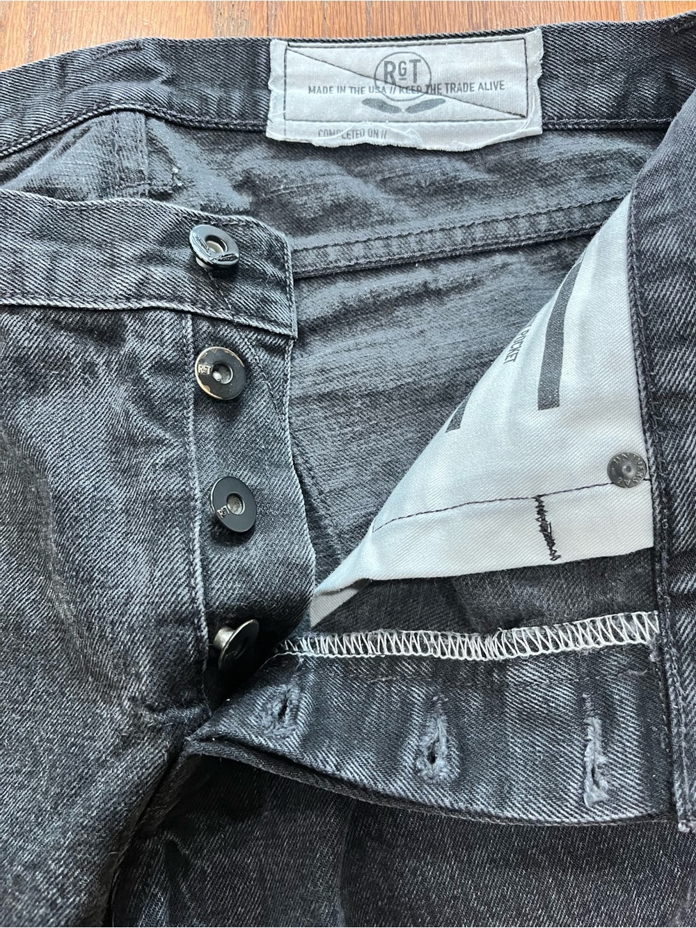 Rogue Territory RGT Stanton Slim Straight Japanese Selvedge Denim Jeans Size-36 - Picture 8 of 9